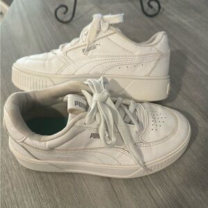 Puma Karmen Rebelle Jr Girls Women White Casual Lifestyle Platform Shoes…
